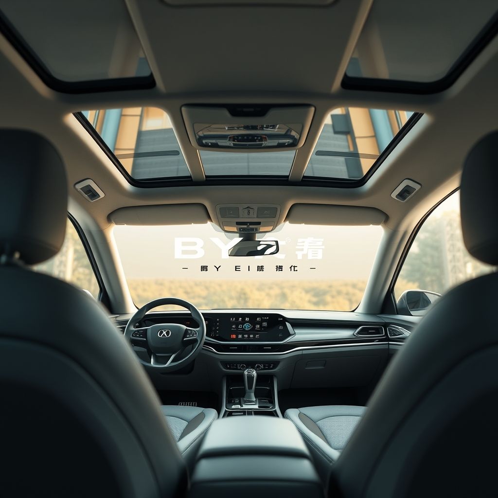 ภายในห้องโดยสาร BYD e7: สะดวกสบาย